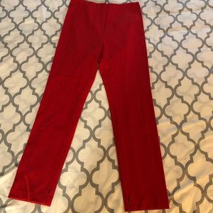Ann Taylor red ponte pants size 8